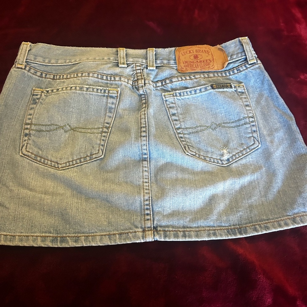 Lucky Brand Women's Mini Denim Skirt - Light Blue size 4